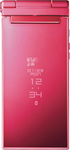 docomo STYLE series F-02D　PINKの写真（折りたたみ閉じ時）