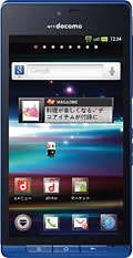 docomo with series AQUOS PHONE SH-01D　BLUEの写真（正面）