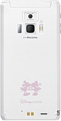 Ｄｉｓｎｅｙ Ｍｏｂｉｌｅ ｏｎ ｄｏｃｏｍｏ Ｆ−０８Ｄ　ＳＨＩＮＹ ＷＨＩＴＥの写真（背面）