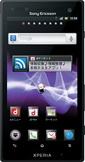 ｄｏｃｏｍｏ　ｗｉｔｈ　ｓｅｒｉｅｓ　Ｘｐｅｒｉａ(TM)　ａｃｒｏ　ＨＤ　ＳＯ−０３Ｄ　Ｂｌａｃｋの写真（正面）