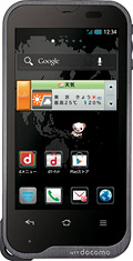 ｄｏｃｏｍｏ ｗｉｔｈ ｓｅｒｉｅｓ ＡＱＵＯＳ　ＰＨＯＮＥ ｓｔ ＳＨ−０７Ｄ　ＢＬＡＣＫの写真（正面）