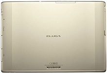 ドコモ タブレット ＥＬＵＧＡ Ｌｉｖｅ Ｐ−０８Ｄ　ノーブルシャンパンの写真（背面）