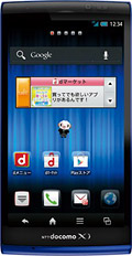 ｄｏｃｏｍｏ　ｗｉｔｈ　ｓｅｒｉｅｓ　ＡＱＵＯＳ　ＰＨＯＮＥ　ｓｉ　ＳＨ−０１Ｅ　Ｂｌｕｅの写真（正面）