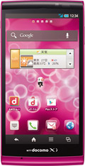 ｄｏｃｏｍｏ　ｗｉｔｈ　ｓｅｒｉｅｓ　ＡＱＵＯＳ　ＰＨＯＮＥ　ｓｉ　ＳＨ−０１Ｅ　Ｐｉｎｋの写真（正面）