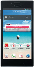 docomo NEXT series Optimus G L-01E　Redの写真（正面）