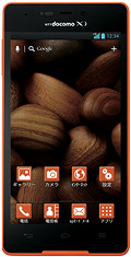 docomo with series Optimus LIFE L-02E　carrot orangeの写真（正面）