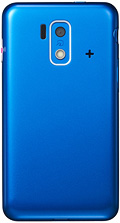 スマートフォン for ジュニア SH-05E　Blueの写真（背面）