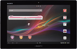 Xperia(TM) Tablet Z SO-03E　Blackの写真（正面）