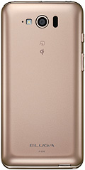 ELUGA P P-03E　Goldの写真（背面）