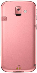 らくらくスマートフォン2　ピンクの写真（背面）