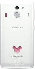 Disney Mobile on docomo F-03F　Whiteの写真（背面）