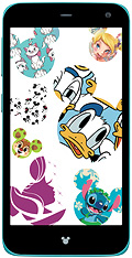 Disney Mobile on docomo F-03F　Blueの写真（正面）