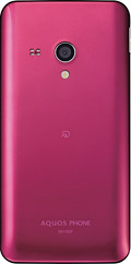 AQUOS PHONE EX SH-02F　Magentaの写真（背面）