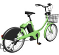 緑の自転車イメージ画像