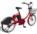 赤の自転車イメージ画像