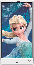 Disney Mobile on docomo SH-02G　Sparkling Whiteの写真（正面）