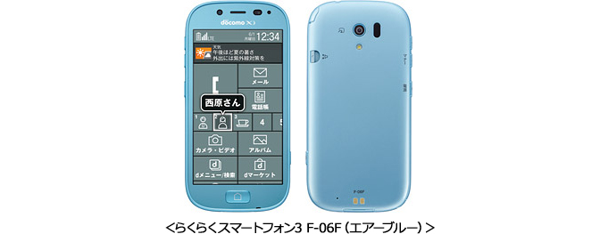 docomo　らくらくホン3 f-06f（ホワイト）