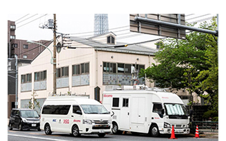 写真：実証実験風景