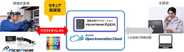 「AceReal for docomo」システム構成