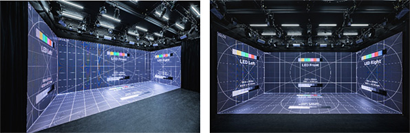 LEDパネル使用したスタジオイメージ