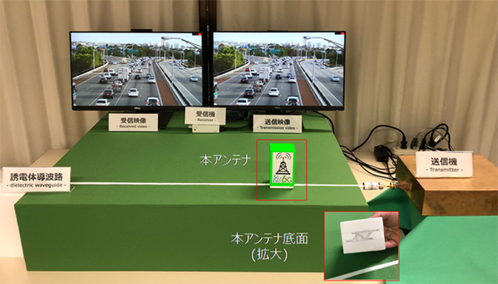 ケーブルに置くだけで通信エリアを構築できるアンテナを開発