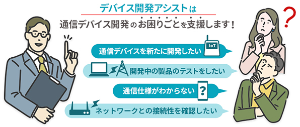 「デバイス開発アシスト」のサービスイメージ