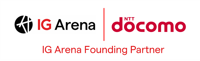 IG Arenaとドコモの企業ロゴ