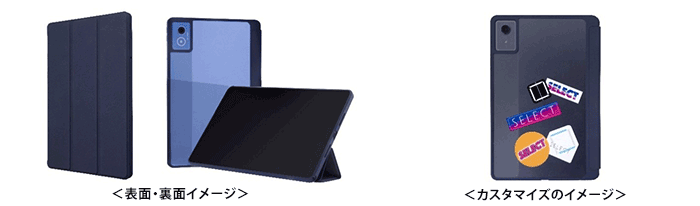 <表面・裏面イメージ><カスタマイズのイメージ>