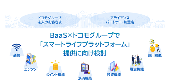BaaS×ドコモグループで「スマートライフプラットフォーム」提供に向け検討の画像