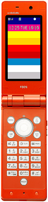 キッズケータイ F801iの写真（オープン時）