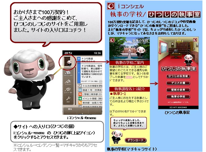 ひつじの執事室・執事の学校のイメージ図