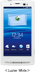 Xperia ＜Luster White＞の写真（表面）