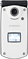 P900i＜ブラック×クリアホワイト＞の写真（折りたたみ時）