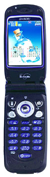 SH505i(ブルー)の製品本体の写真