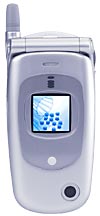 ムーバP505i<ルシードシルバー>の製品本体の背面(折りたたみ時)の写真
