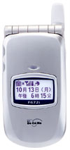 ムーバF672i<パールゴールド>の製品本体の背面(折りたたみ時)の写真