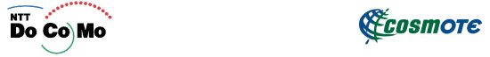 株式会社NTTドコモロゴとコスモテモバイルコミュニケーションズのロゴ