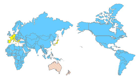 海外iモードオペレーターの状況の図
