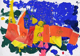 『未就学児童の部』グランプリ受賞作品 題名「おともだちのロケット」のイメージ