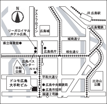 ドコモ広島大手町ビルの周辺地図