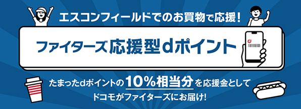 ファイターズ応援型dポイント