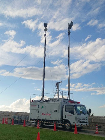 ドコモの災害復旧活動事例画像