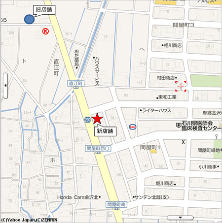 ドコモショップ金沢問屋町店　周辺地図