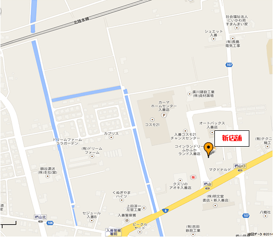 ドコモショップ入善コスモ21店　周辺地図