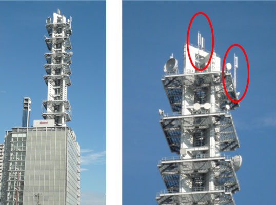 大ゾーン基地局の外観