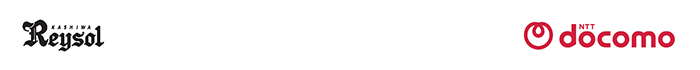 株式会社日立柏レイソルと株式会社NTTドコモのロゴ