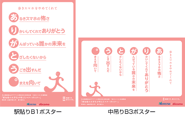 「歩きスマホ」注意喚起ポスター優秀作品