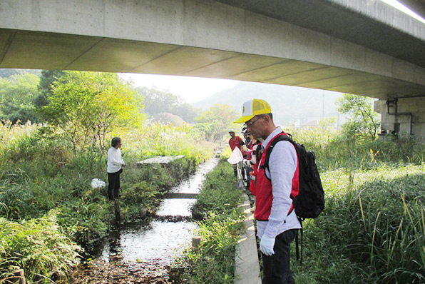 岐阜市達目洞の環境保全活動の様子
