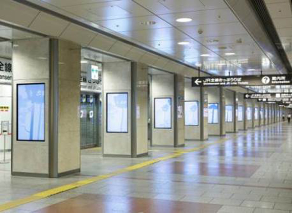 放映場所（JR名古屋駅イメージ）