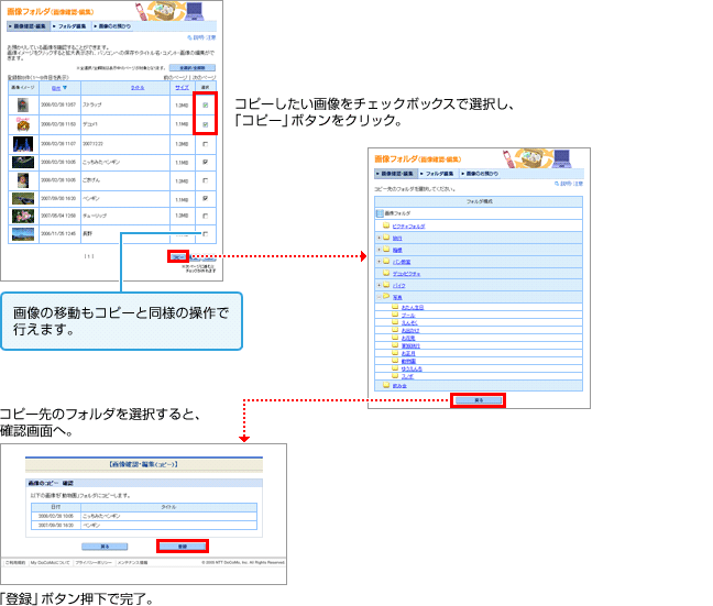 画像のコピー・移動の図